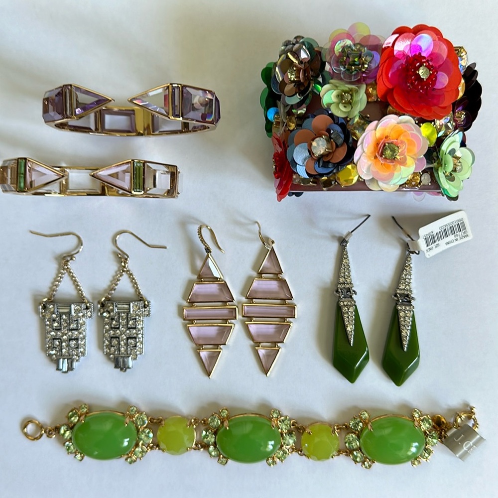 J. Crew Jewelry Collection Earrings Bracelets Designer Collaboration Pieces